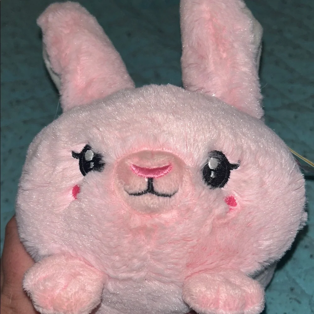 Snacker Friends Pink Bunny Plush Toy - Picture 4 of 4